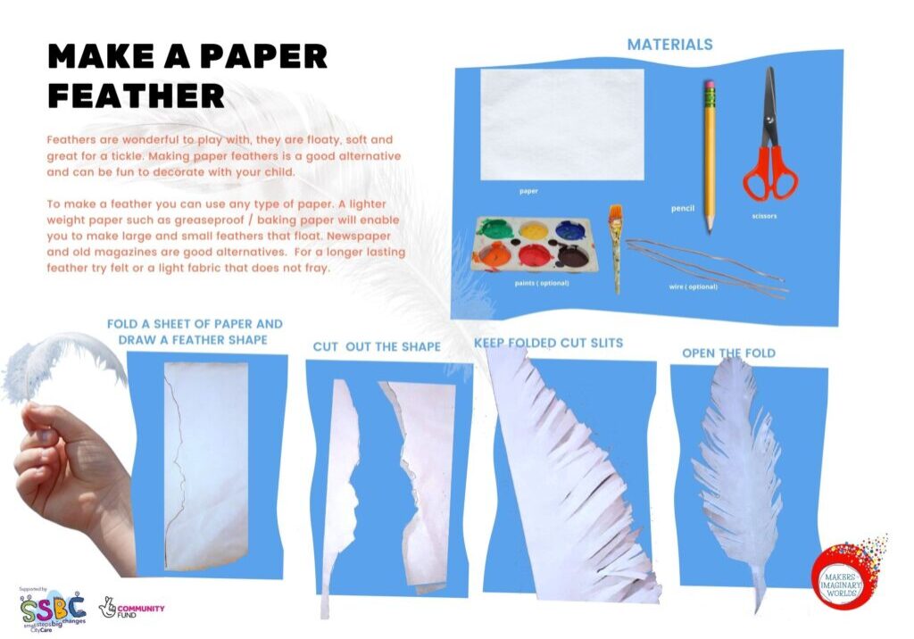 Make a paper feather